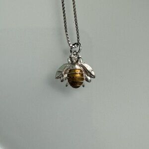 Silver chain and charm